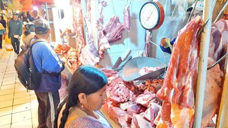 Precios de la carne en mercados de Sucre