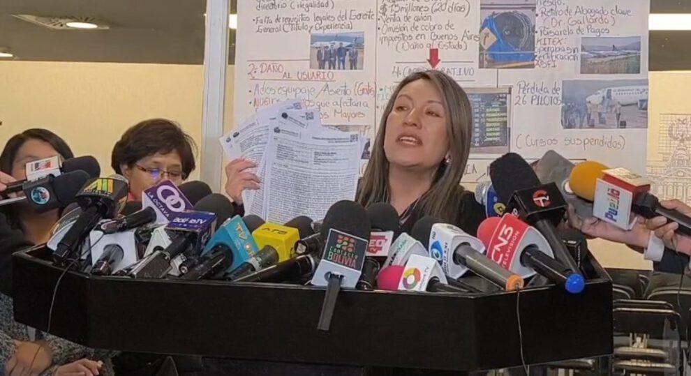 Crisis de BoA según la senadora Claudia Mallón