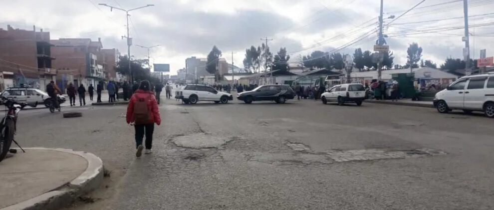 Protestas de transportistas en La Paz y El Alto