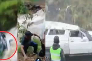 Accidente de tránsito en Sorata: joven desaparecida