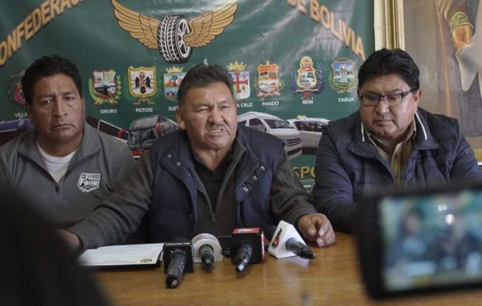 paro indefinido choferes en Bolivia