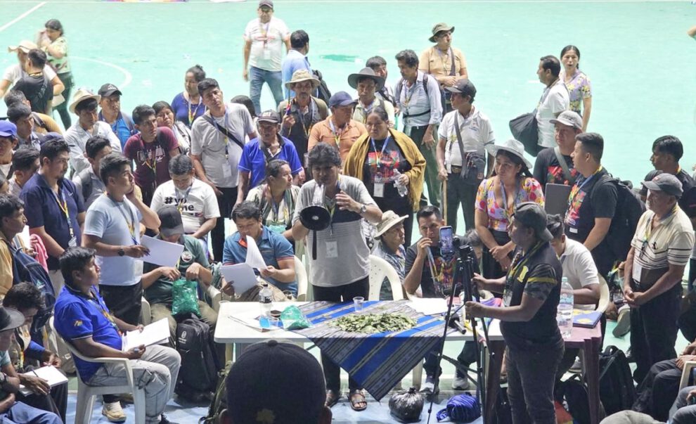 Marcha en rechazo al Decreto Supremo 5503 liderada por Evo Morales