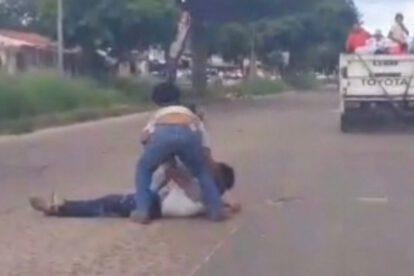 Hombre cae de camioneta en Santa Cruz