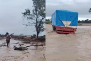 Desborde del río Yapacaní interrumpe el tráfico en la carretera Faja Norte