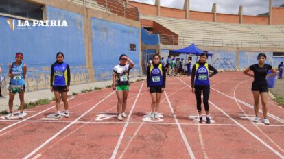 Festival atlético en Huanuni