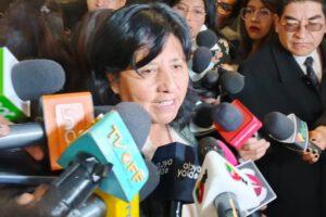 Claudia Bilbao cuestiona a la COB por su inacción