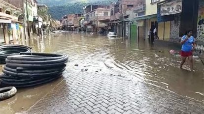Desborde de ríos en Guanay