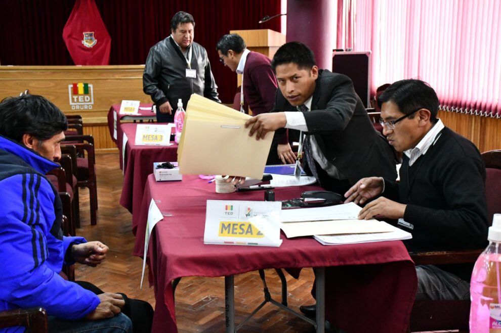 Candidaturas Elecciones Subnacionales en Oruro
