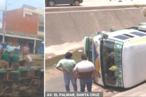Accidente de bus en Santa Cruz
