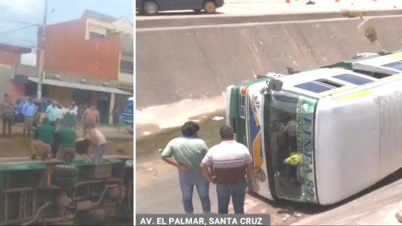 Accidente de bus en Santa Cruz