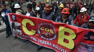 La Central Obrera Boliviana convoca reunión urgente para evaluar protestas