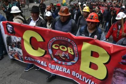 La Central Obrera Boliviana convoca reunión urgente para evaluar protestas