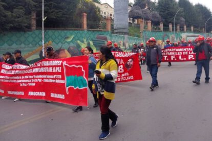 Protestas contra el decreto 5503 en La Paz