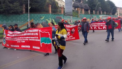 Protestas contra el decreto 5503 en La Paz