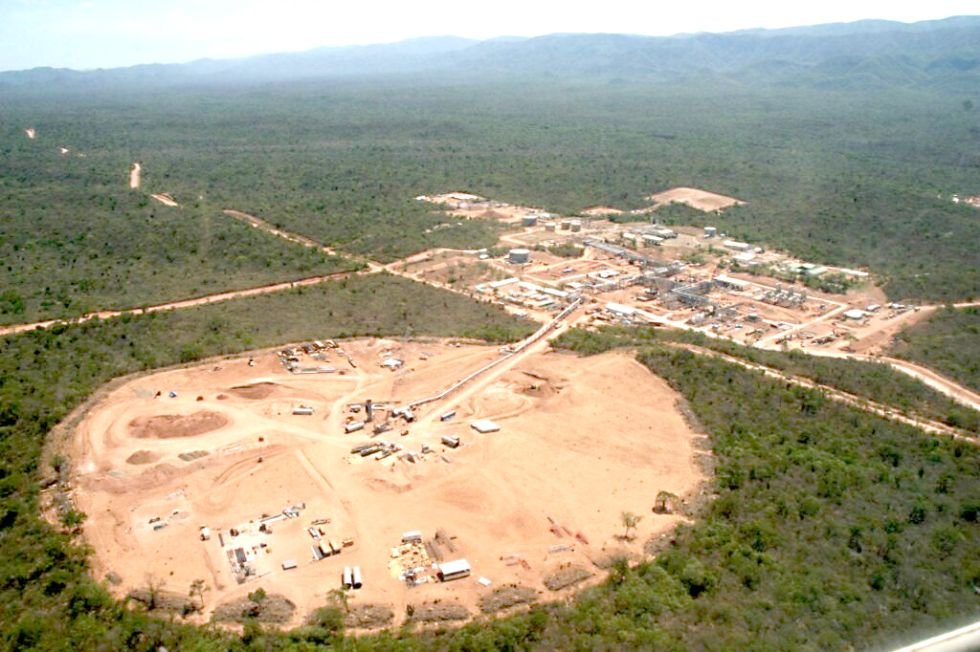 Producción de gas en Bolivia