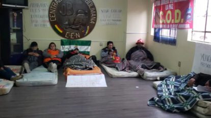 Huelga de hambre contra decreto 5503 en La Paz