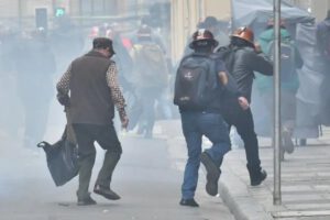 Protestas de la COB en La Paz
