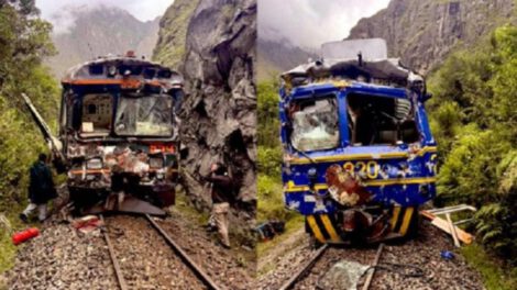 Colisión entre trenes en Machu Picchu