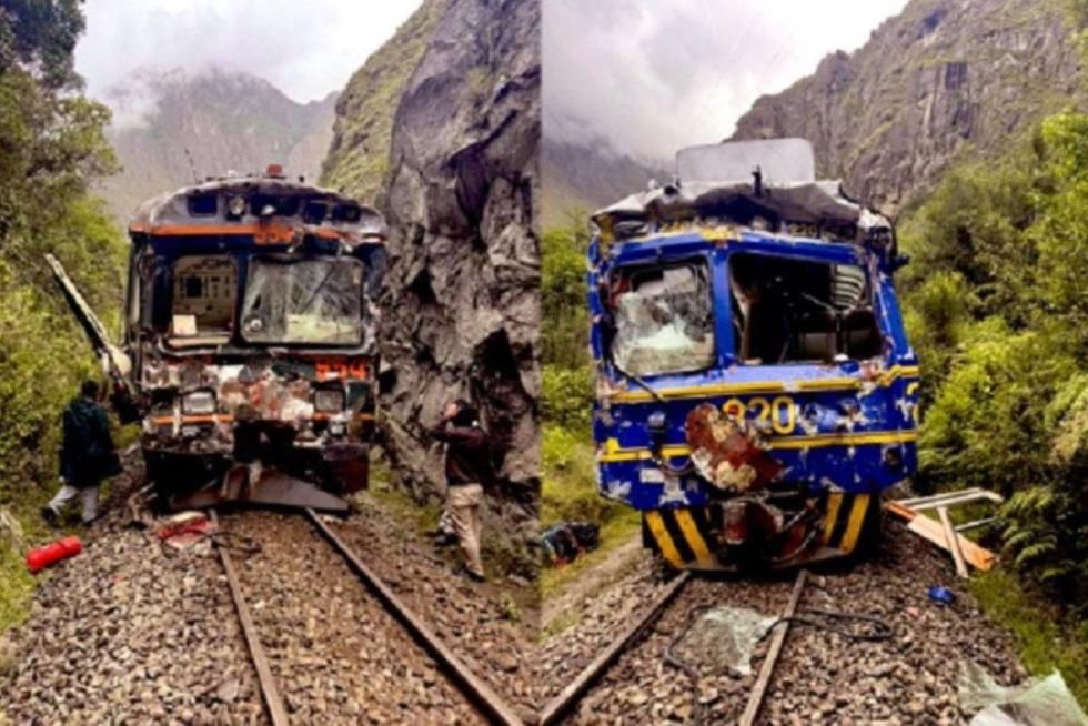 Colisión entre trenes en Machu Picchu