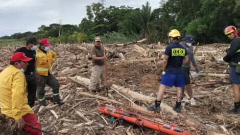 Restos humanos en el río Piraí