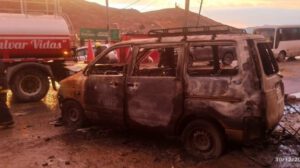 Incendio vehículo Pailaviri