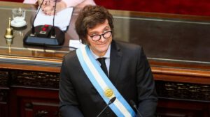 Javier Milei líder influyente en The Telegraph