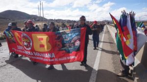 COB marcha desde Calamarca contra el Decreto Supremo 5503