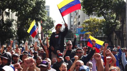 Movilización de la militancia del PSUV tras ataque de EE.UU.