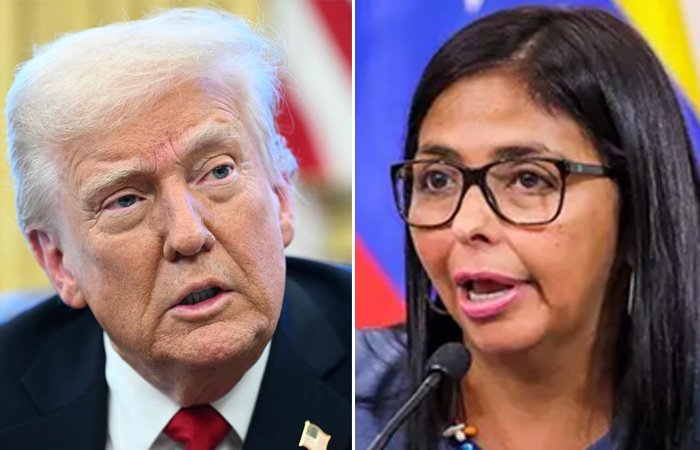 Donald Trump y Delcy Rodríguez advierten sobre consecuencias en Venezuela
