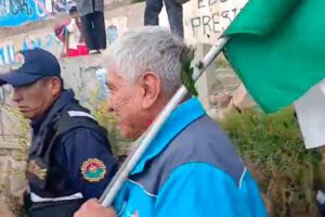 agresiones durante movilización del alcalde de La Paz