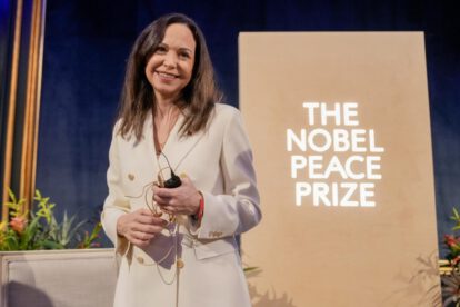 María Corina Machado, líder opositora de Venezuela y Premio Nobel de Paz