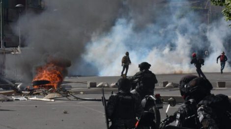 Explosión de dinamita en protestas de COB