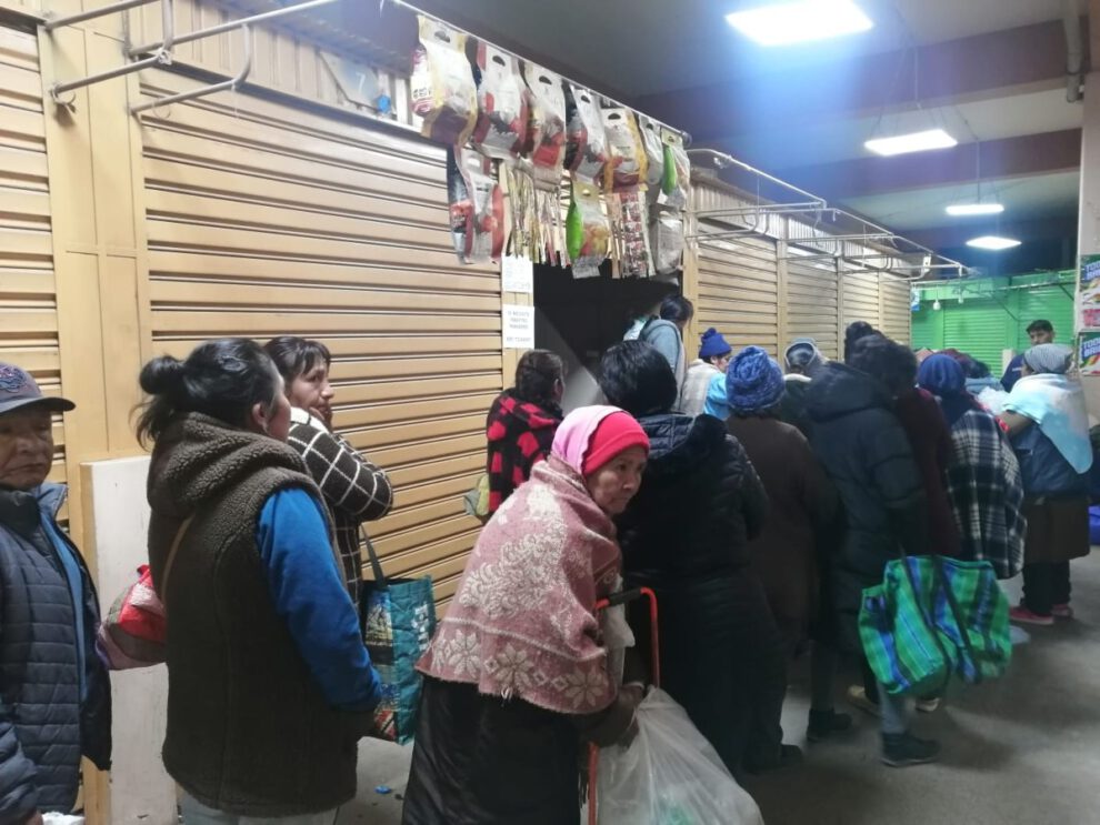 Retiro del vendaje de pan en Oruro