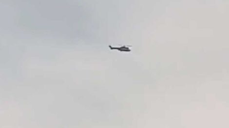 Helicóptero en el trópico de Cochabamba