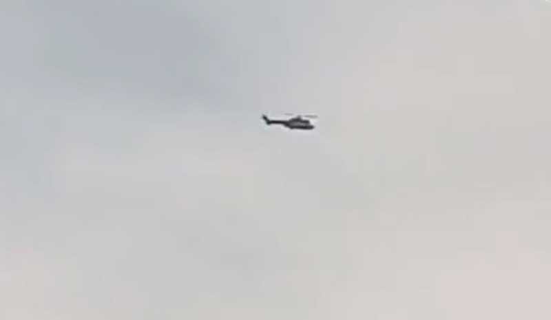 Helicóptero en el trópico de Cochabamba