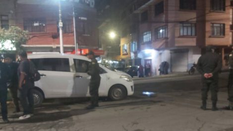 Escena del crimen en Tarija relacionado con el asesinato de Mauricio Aramayo