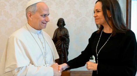 El papa León XIV se reúne con María Corina Machado