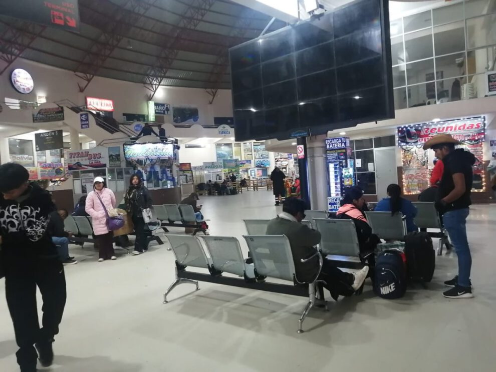 Restablecimiento de viajes desde la Estación de Autobuses Oruro