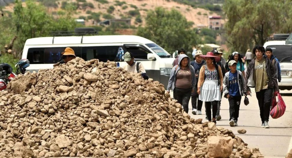 Proyecto de ley para sancionar bloqueos en Bolivia