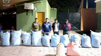 Detienen a dos personas en Chuquisaca por transportar marihuana
