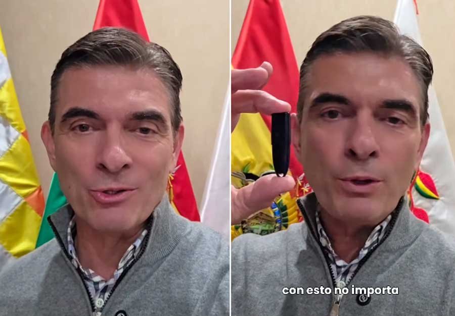 Dispositivo de firma digital utilizado por el presidente Rodrigo Paz