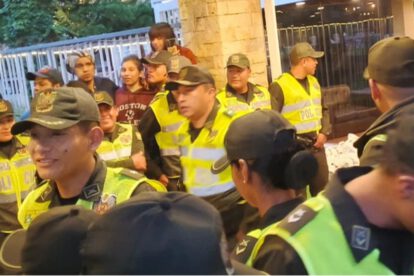 Seguridad en el partido Bolivia-Panamá