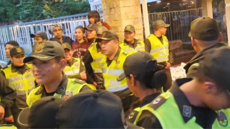 Seguridad en el partido Bolivia-Panamá