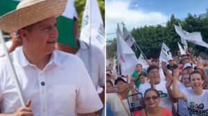 Juan Carlos Medrano en campaña para Gobernación de Santa Cruz