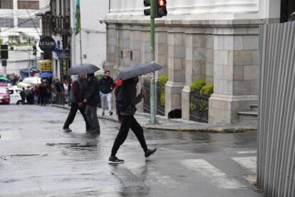 Lluvias en Bolivia afectarán varios departamentos