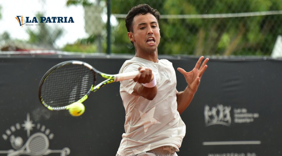 Hugo Dellien en el Itajaí Open de Tenis en Brasil