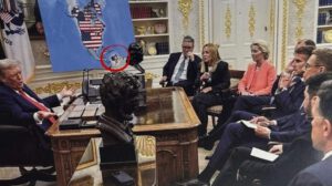 Trump imagen trucada con Venezuela como territorio estadounidense