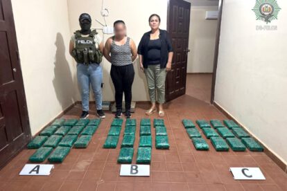 Aprehenden a una mujer con cargamento de marihuana
