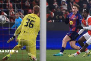 Barcelona Champions League con doblete de Fermín