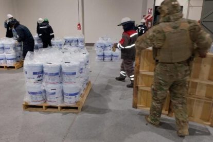 Contrabando de mercurio oculto en pintura acrílica